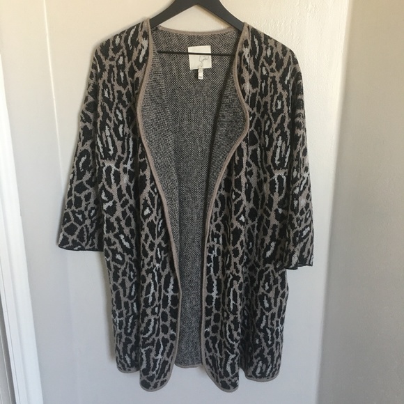 Joie Sweaters - 🐆 EUC Joie Wool Mohair Berit Leopard Cardigan